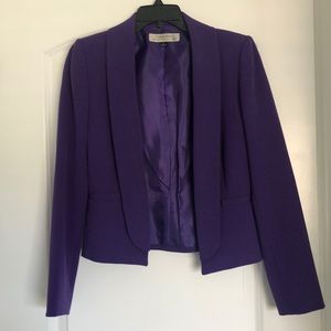 Tahari royal purple business jacket